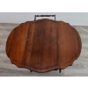 Image 9 : MID-CENTURY DROP LEAF TEA CART W/ GLASS TRAY