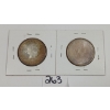Image 2 : LOT OF 2 - 1963 & 1967 CDN UNCIRCULATED 50 CENT PCS