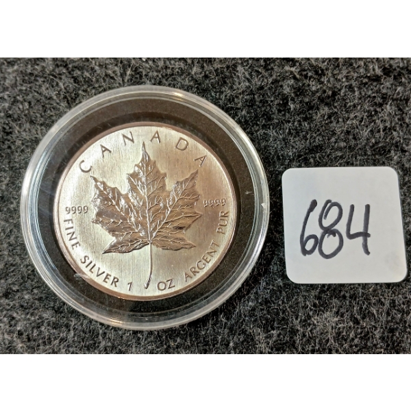 1990 CDN $5 SILVER COIN