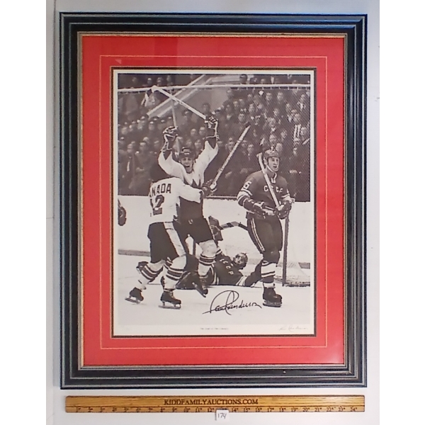 "THE GOAL OF THE CENTURY" FRAMED PRINT - AUTOGRAPHED BY PAUL HENDERSON