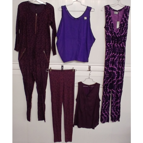 LOT OF 5 - WOMEN'S WESC & MINIMUM JUMPSUITS, TOPS & PANTS - FT LORI, PRISNA, AIME, ETC