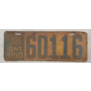Image 1 : 1919 ONTARIO LICENCE PLATE