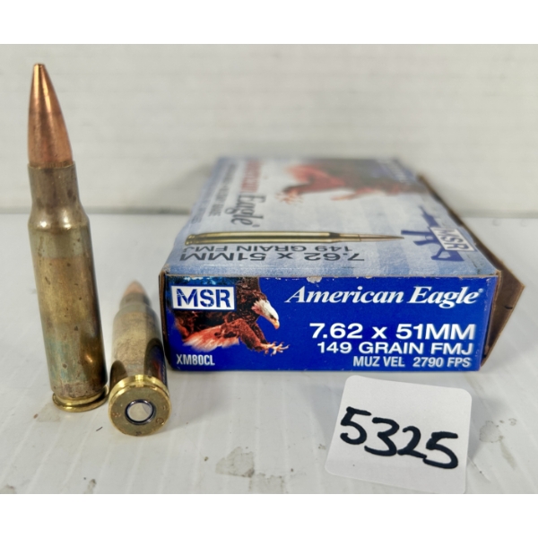 AMMO: 20X FEDERAL 7.62X51 MM NATO - 149 GR FMJ