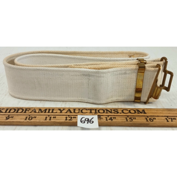 WHITE GARRISON BELT