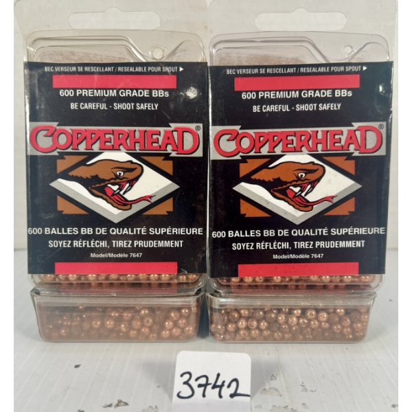 PELLETS: 2400X COPPERHEAD .177 CAL BB'S