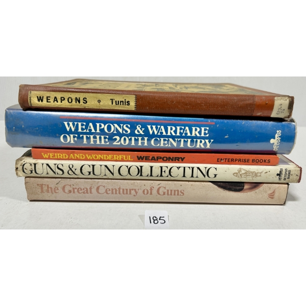 LOT OF 5 - FIREARMS & MILITARY HISTORICAL REFERENCE BOOKS