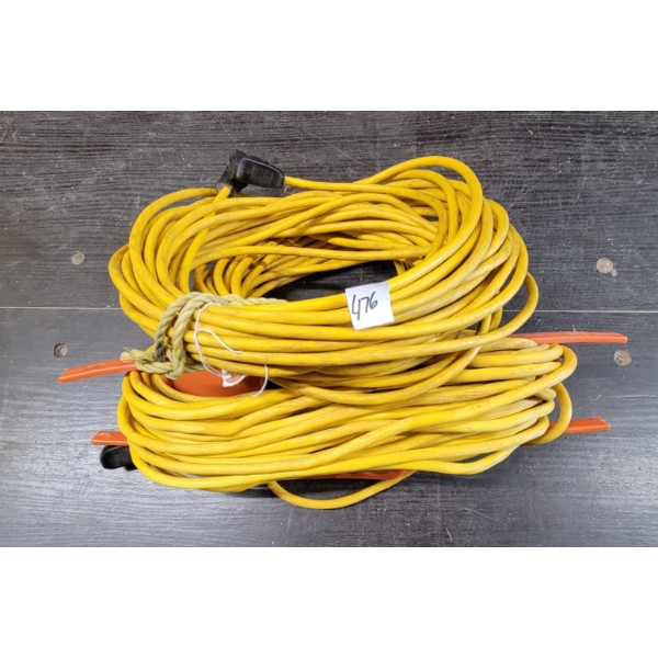 LOT OF 2 - 80FT EXTENSION CORDS