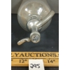 Image 6 : ZARROW BOTTLING WORKS - CLEAR ACID-ETCHED - SELTZER BOTTLE W/ BOURNISHED METAL HOLDER