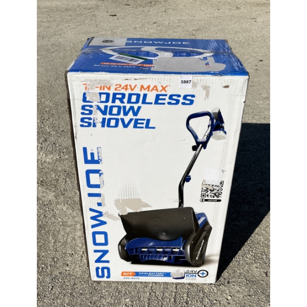SNOWJOE 24V BATTERY POWERED 4.O AH SNOW BLOWER