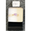 Image 2 : WOMEN'S 10K GOLD RING W/ AMETHYST & DIAMOND
