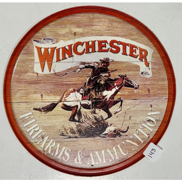 SST WINCHESTER FIREARMS & AMMUNITION SIGN