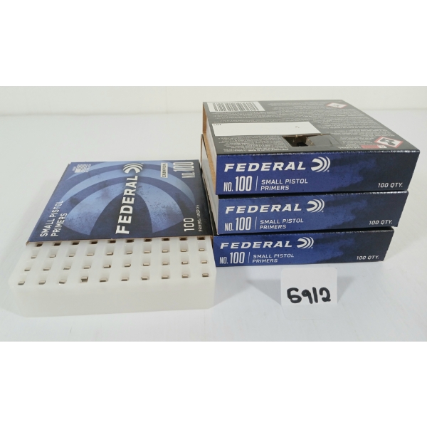 PRIMERS: 400X FEDERAL NO. 100 SMALL PISTOL PRIMERS