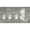 Image 5 : LOT OF 4 - SWAROVSKI CAT & MICE CRYSTAL FIGURINES