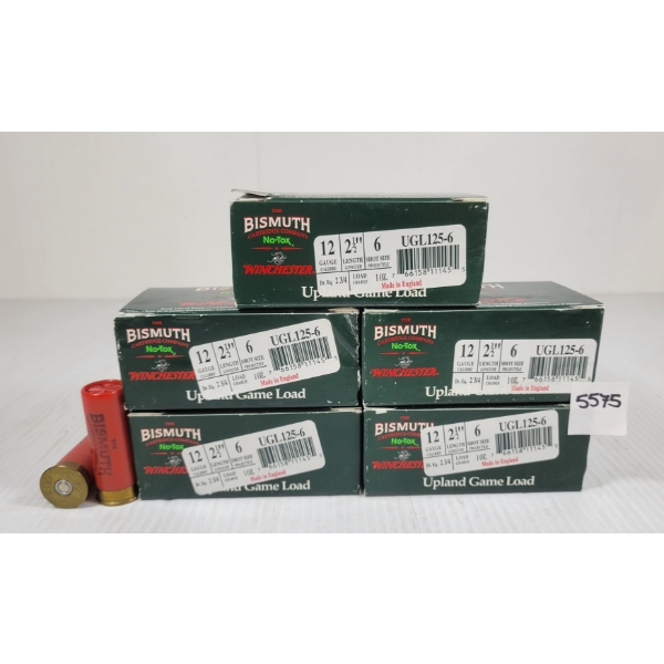 AMMO: 50X WINCHESTER BISMUTH NO-TOX 12GA - 2 1/2IN - #6 SHOT 
