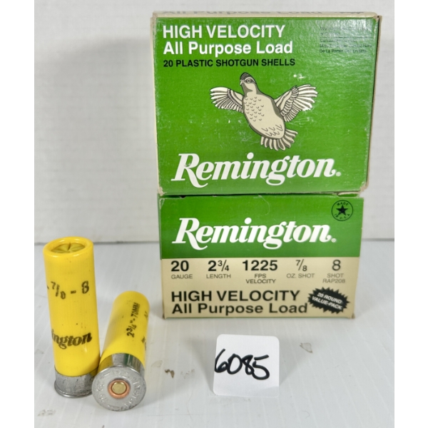 AMMO: 40X REMINGTON 20 GA 2-3/4 IN - #8