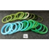 Image 1 : LOT OF 26 - LUCITE BANGLES - C. 1950'S / 1960'S