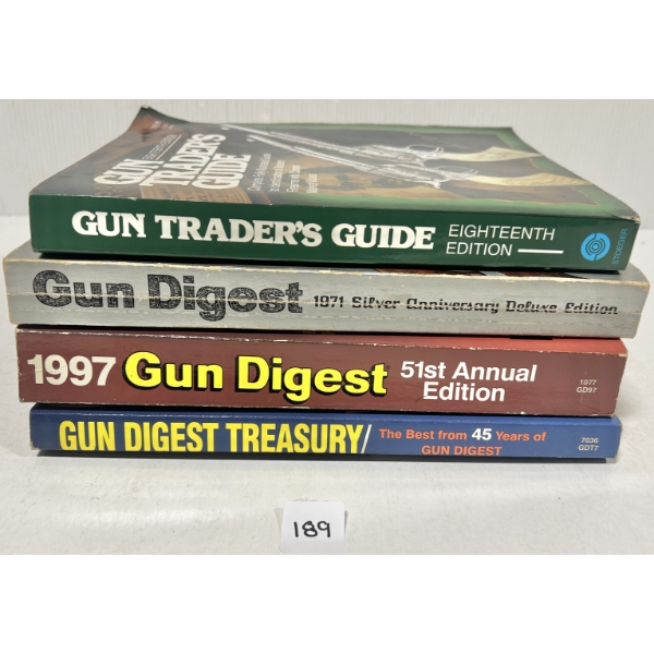 LOT OF 4 - GUN DIGESTS & TRADERS GUIDES