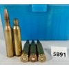 Image 2 : AMMO / BRASS: 65X LIVE & 11X BRASS 6 MM REM (.244 REM) - RELOADS