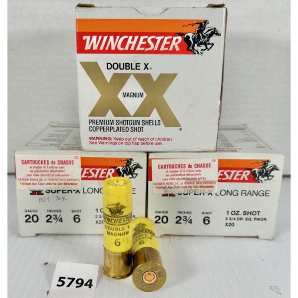 AMMO: 74X WINCHESTER 20 GA 2-3/4 IN - #6