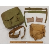 Image 1 : JOB LOT - BRITISH & CDN FIELD BAG, GAS MASK BAG, WEB GEAR, DRESSINGS, ETC