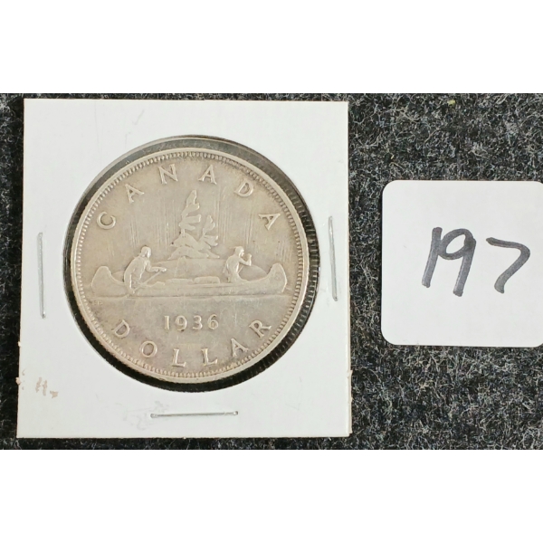 1936 CDN SILVER DOLLAR
