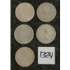 Image 2 : LOT OF 5 - 1951-1962 CDN 50 CENT SILVER COINS
