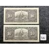 Image 2 : LOT OF 2 - 1937 CDN $10 BANKNOTES
