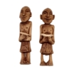 Image 3 : LOT OF 2 - "GUARDIAN MALE SPIRIT" BY LARISSA POPOVA KARNITSKY - ALDER WOOD