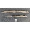 Image 2 : LOT OF 2 - STERLING SILVER CARVING UTENSILS 
