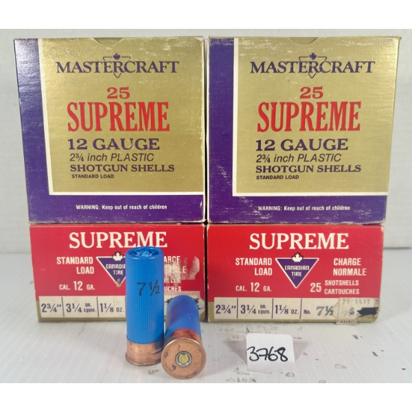 AMMO: 100X MASTERCRAFT 12 GA 2-3/4 IN - #7.5