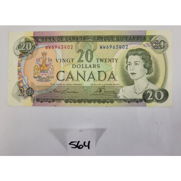 1969 CDN $20 BANKNOTE 
