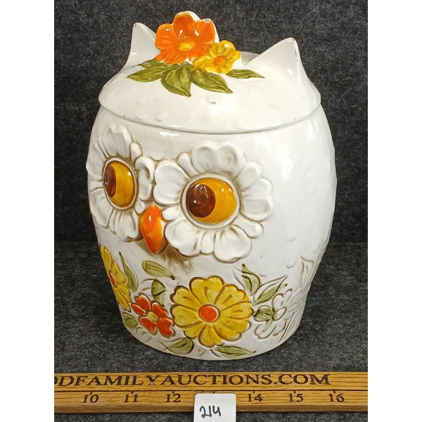 CERAMIC LEFTON OWL COOKIE JAR - CIRCA 1960-1970's 