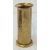 Image 7 : LOT OF 3 - PETIT'S TYPE SCREW TOURNIQUET, ARTILLERY SHELL TRENCH ART & LEATHER POWDER FLASK