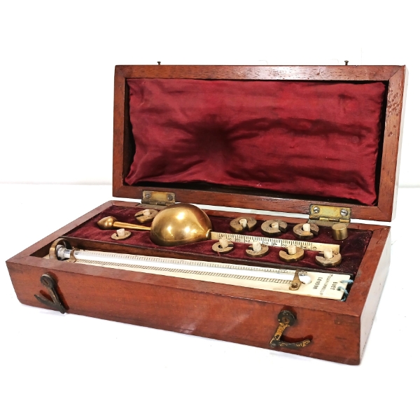 SIKES HYDROMETER W/ CASE - CIRCA 19TH CENTURY