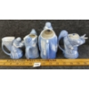 Image 3 : LOT OF 4 - SHAFER & VATER CERAMIC PITCHERS