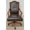 Image 3 : LEATHER EXECUTIVE DESK CHAIR 