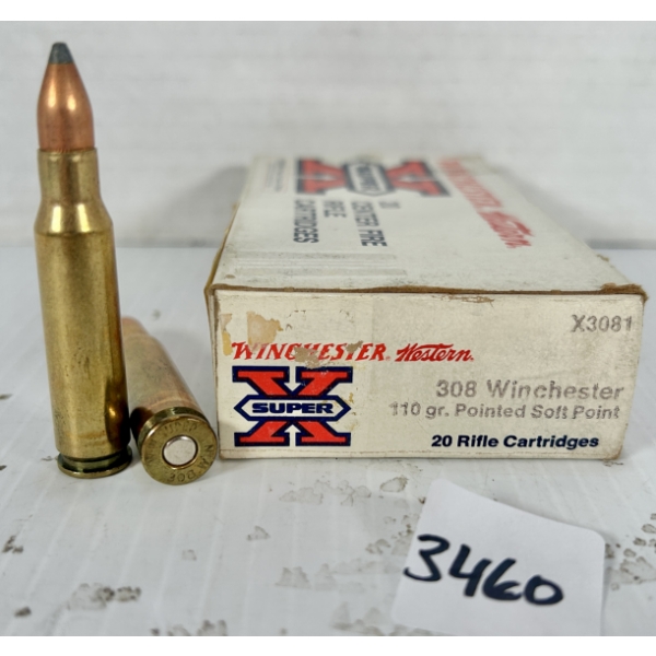 AMMO: 20X WINCHESTER .308 WIN 110GR. SP 