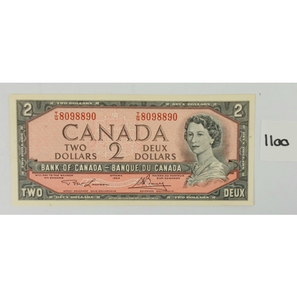 1954 CDN $2 BANKNOTE - UNCIRCULATED 