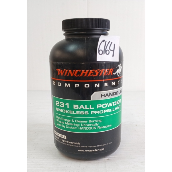 POWDER: APPROX 1LBS WINCHESTER 231 BALL POWDER