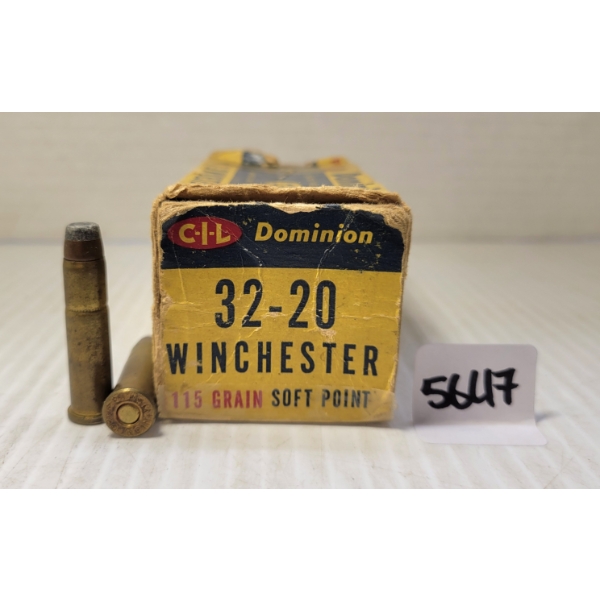 AMMO: 28X DOMINION .32-20 WIN - 115GR - SP