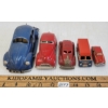 Image 2 : LOT OF 5 - TIN WIND-UP CARS - INCL AUTOMATIC TOY USA, TRADEMARK JAPAN, ETC
