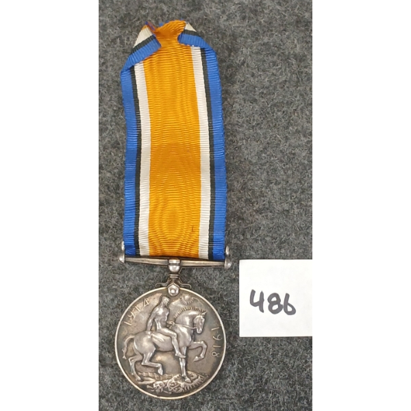 WWI BRITISH SILVER WAR MEDAL - A. R. O. M. SJT. W. H. GATEHOUSE