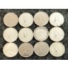 Image 2 : LOT OF 12 - 1933-1969 CDN 10 CENT COINS