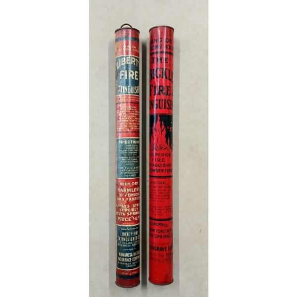 LOT OF 2 - LIBERTY & THE BICKLE FIRE EXTINGUISHERS