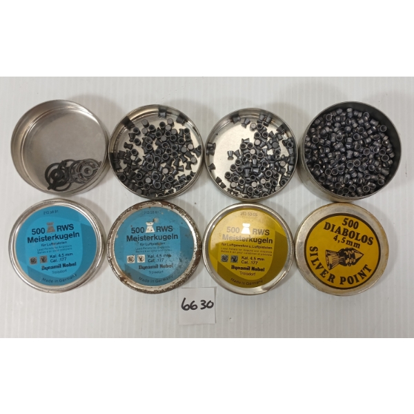 PELLETS: APPROX 700X RWS 4.5MM / .177 PELLETS