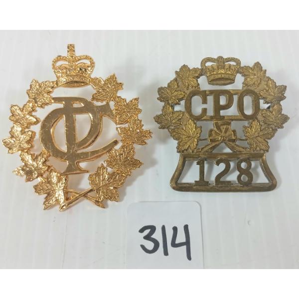 LOT OF 2 - POSTAL CORPS BADGES