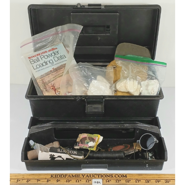 MUZZLELOADING RELOADING KIT W/ CONTENTS - SEE ALL PICS