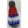 Image 7 : "DOLL IN RED DRESS" BY MARY MIKI(1920 - 1993) - STONE, WOOL & BEADS