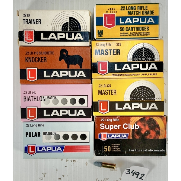 AMMO: 400X LAPUA .22 LR - LRN