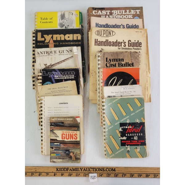 LOT OF 15 - RELOADING & SHOOTING MANUALS & BOOKLETS